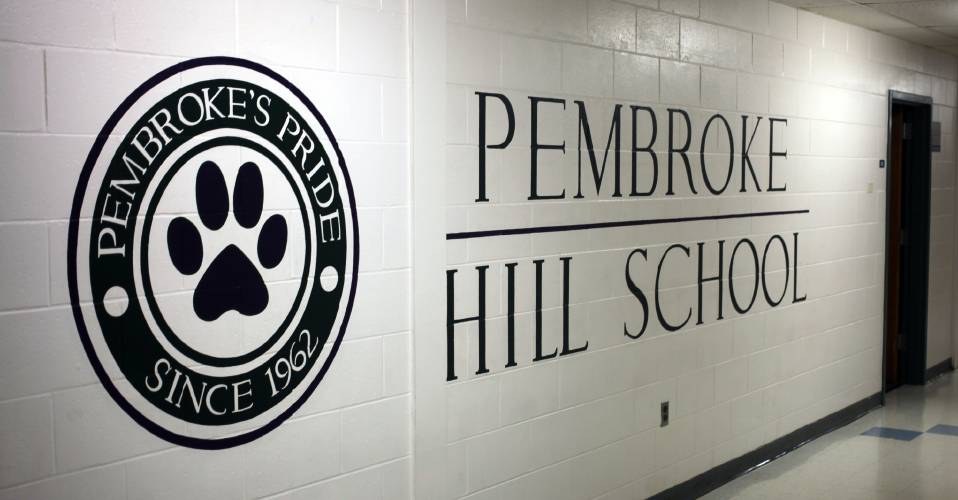 A community forum on the merging of Pembroke Village and Hill schools on Tuesday, Oct. 16, 2018. (NiCK STOICO / Monitor staff)