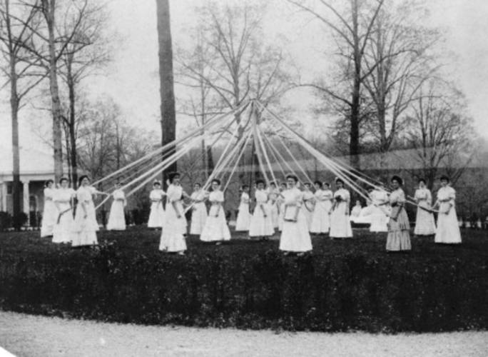 Our ancestors celebrated the first of May each year by blowing Fish Horns and Dancing around the Maypole at White Park in Concord.