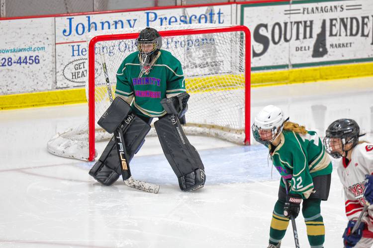 Kacey Yorston was a rock in goal for Bishop Brady-Trinity-Londonderry girls’ hockey, posting a 2.15 goals-against average and helping guide the team to the playoffs.