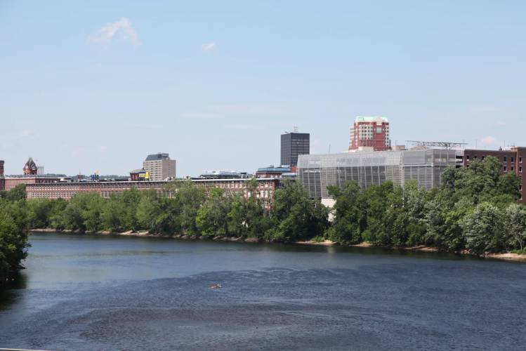 Part of the Merrimack River in Manchester.