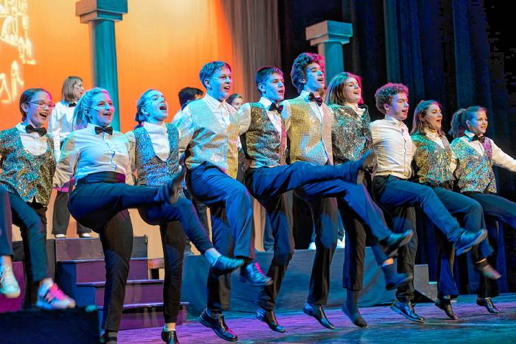 A cast of current and past Children’s Theatre Project campers in a full-
scale post-pandemic musical revue in October, 2021 called “All Together Now.”