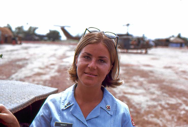 Nancy Warner during her service in Vietnam.