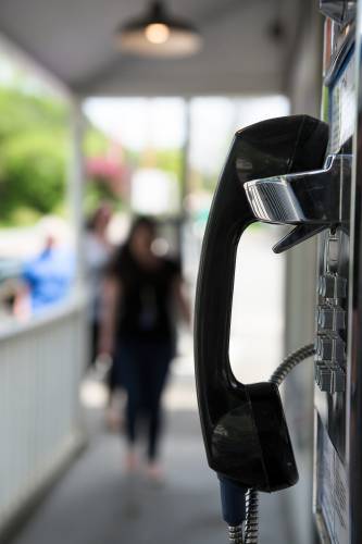 In late March, Patrick Schlott installed a free  phone outside the  North Tunbridge General Store. The phone, which  returns any coins inserted into it, gets used about once a day, according to store owner Lois Gross. 