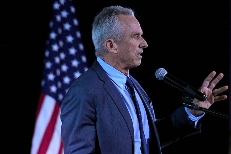 Independent presidential candidate Robert F. Kennedy Jr. speaks at a voter rally in Phoenix on Dec. 20.