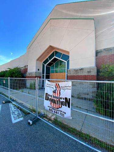 Part of the Steeplegate Mall where Sears once stood, is now fenced off waiting for the go-ahead for demolition.