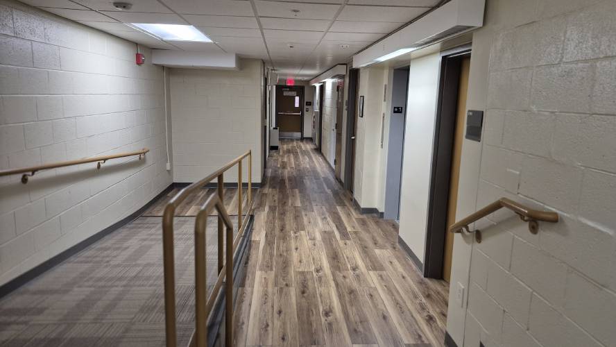 Each resident has their own room at the Philbrook adult transitional facility in Concord