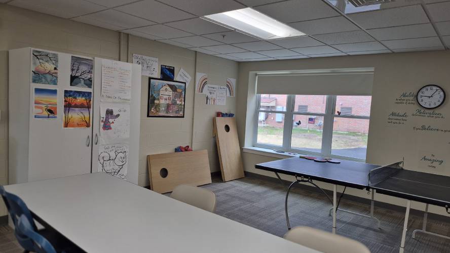 Inside Philbrook adult transitional housing in Concord.